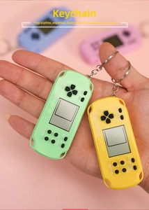 Mini console per giochi Tetris portatile portachiavi con schermo LCD e pulsanti