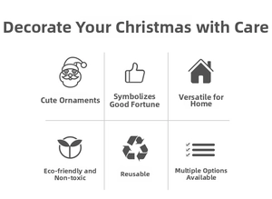 Features of Christmas drawstring gift bags including eco-friendly material and cute designs