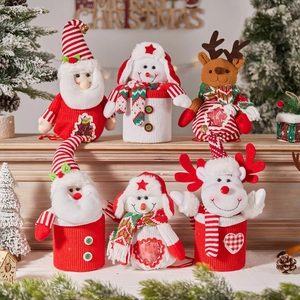 Christmas gift bags with Santa, Snowman and Reindeer designs for candy and festive treats