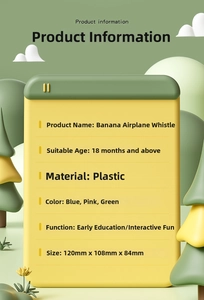 Detailed size specifications for the rotating airplane toy with whistle for babies