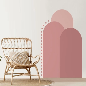 Bohemian Geometric Arch Wall Decals PVC Self Adhesive Modern Minimalist Stickers For Living Room Bedroom Sofa Background