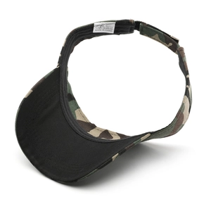 Visiera parasole unisex con motivo mimetico woodland in poliestere resistente