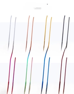 Close-up of 304 stainless steel straw spoons in 8 vibrant colors and spiral handle detail