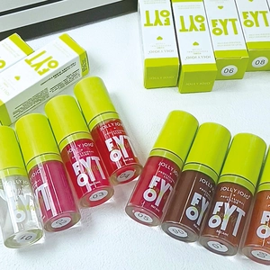 JOLLY JOJO 8-piece set of transparent moisturizing lip oils in vibrant varied shades