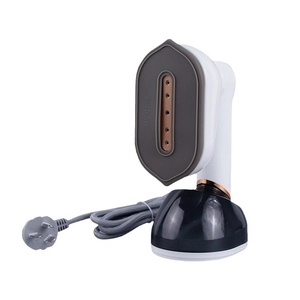 Portable handheld steam iron model HX-6188 with dual-tone design and 5-hole spray panel