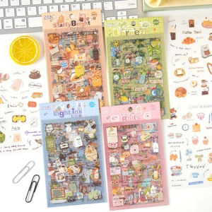 Vintage Waterproof PET Sticker Pack Retro Botanical Life Illustration Decorative Stickers For Journaling Scrapbooking DIY Stationery