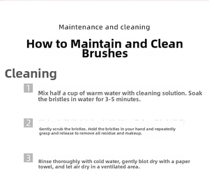 Detailed cleaning and maintenance guide for professional makeup and concealer brushes