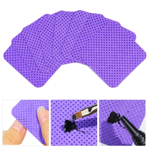 Salviette per unghie viola con trama a griglia per pulizia colla e smalto
