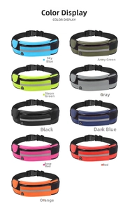 Running waist packs in 9 colors with adjustable straps and reflective safety strips