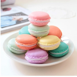Macaron Shape Mini Jewelry Storage Box Portable Plastic Pill Case Small Earring Ring Organizer For Travel Colorful