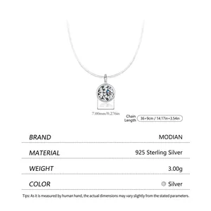 S925 sterling silver snake chain necklace with 7mm round brilliant cut sparkling zircon