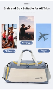 Large capacity travel duffel bag waterproof sports fitness gym bag for short trip multi-purpose