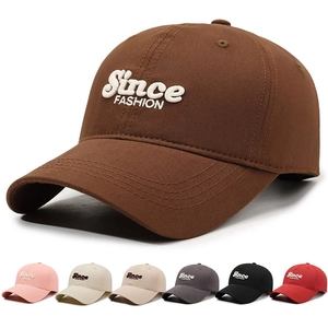 Cotton Baseball Cap With Embroidered Letters Adjustable Soft Top Sun Hat Outdoor Casual Sports Fashion For Men Women