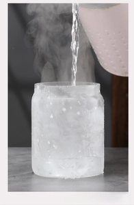 Heat-resistant borosilicate glass jar tested with boiling water and ice for durability