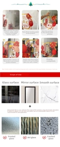 Detailed guide showing installation steps for PVC static cling window stickers