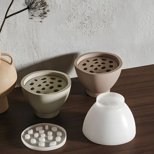 Minimalistische Silikonform für Lotussamen-Blumenarrangements und DIY-Harzschmuck