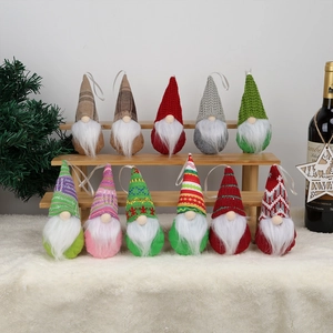 Set di 11 gnomi di Natale in peluche per decorazioni festive appese per la casa