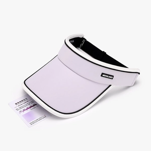 Visière de soleil lavande respirante pour femmes avec protection UV et logo sport