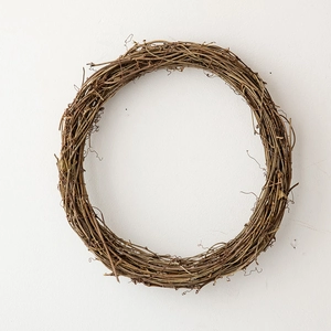 Natural Grapevine Wreath DIY Base For Christmas Decoration Rustic Country Style Round Vine Ring