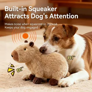 Jouet sonore en peluche capybara pour chien idéal pour mâcher et s'amuser au quotidien