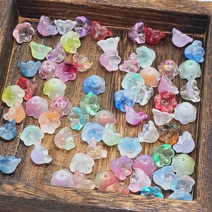 7x12mm lily of the valley glass beads in mixed colors for DIY jewelry making