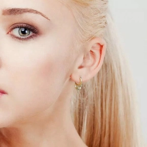 Elegant gold geometric tassel drop earrings featuring S925 silver needles for women