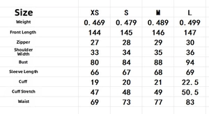 Size guide for vintage polka dot chiffon dress showing length, weight, and waist measurements