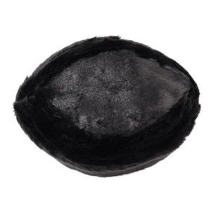 Men's winter black faux fur Cossack hat for extreme cold protection and outdoor warmth