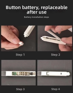 Detailed guide for replacing button cell batteries in the LED glowing chopsticks