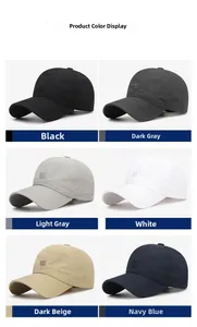 Quick-dry breathable sports caps set featuring six colors with R shield embroidery details