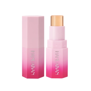 Verlauf rosa achteckige Make-up Rouge Highlighter Stick tragbares Kosmetikwerkzeug für Frauen.