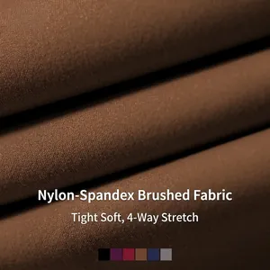 High waist flared yoga pants in brushed nylon spandex fabric with four-way stretch