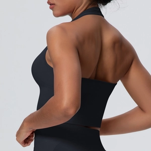 Soutien-gorge de sport dos nu haute résistance avec coupe ouverte et tissu respirant