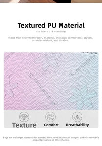 Detailed view of textured PU leather material with star embossing and scratch-resistant finish