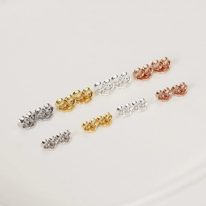 Assorted 925 sterling silver earring backs in silver, gold and rose gold finishes