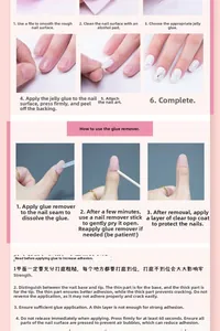 Detailed step-by-step tutorial for applying and removing reusable marble nail patches