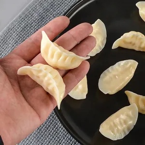 Realistic Simulation Dumpling PVC Food Model Photography Props Educational Toys For Home Kitchen Decor Accessories