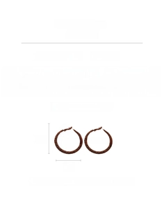 Tableau des tailles pour boucles d'oreilles créoles léopard de 3 cm avec détails de matière