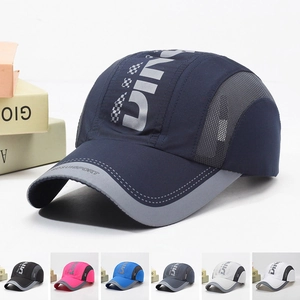Quick Dry Baseball Cap Breathable Mesh Sun Hat Polyester Outdoor Sports Adjustable Men Women Fashion Summer