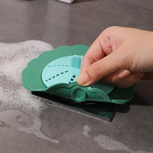 Rotating floor drain cover for insect and odor prevention in kitchen and bathroom