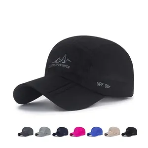 Quick Dry Sun Hat UPF 50 Protection Foldable Brim Breathable Lightweight Outdoor Hiking Baseball Cap For Men Women Adjustable