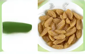 Realistic PVC artificial raisins in a ceramic bowl with natural wrinkled texture
