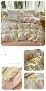 Detail of soft velvet floral duvet cover showing the fabric texture and hidden zipper