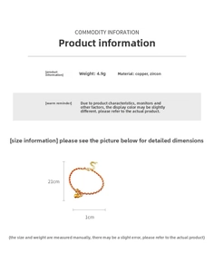 Détail du bracelet en corde rouge avec pendentif gourde doré en cuivre et zircon poli
