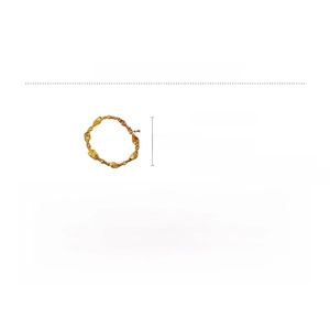 Detailed view of copper bracelet chain with lobster clasp and extension link length 21.2cm