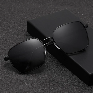 Polarized Sunglasses Men Metal Frame UV400 Square Lens Business Driving Fishing Classic Fashion Sunglasses