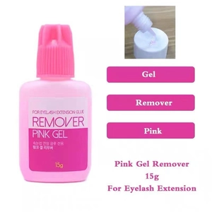 Pink Sky Clear Gel Remover for eyelash extension glue in a 15ml bottle pack