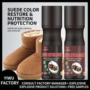 Spray Rénovateur Pour Daim Et Nubuck Restauration De Couleur Nettoyant Chaussures Protection Nourrissante