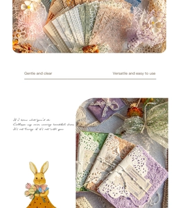 Detail of vintage textured lace paper for DIY scrapbooking and decorative craft projects