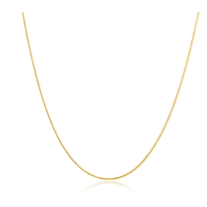 Minimalist gold stainless steel snake bone chain necklace with high polish finish